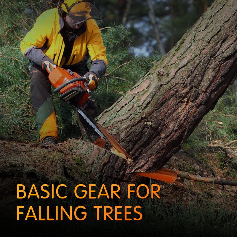 NEO-TEC 6 Pack Tree Felling Wedges, Chainsaw Wedges, 5.5"+8" Tree Cutting Equipment, Tree Cutting Equipment with Spikes for Safe Tree Cutting - Image 2